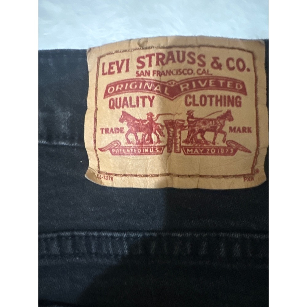 Levi's 512 Perfectly Slimming Black Flare Jeans Women's Size 10S - Picture 7 of 9